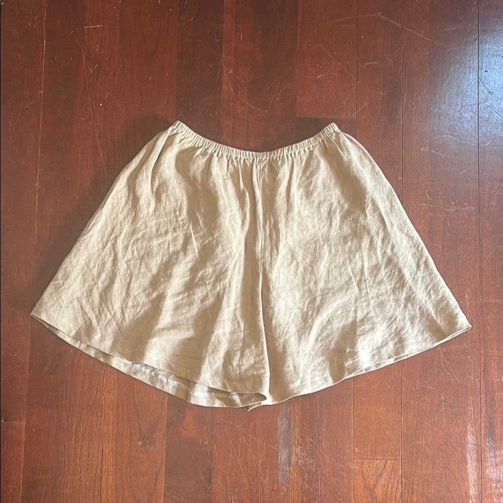 Boheme Goods Linen Tan Shorts